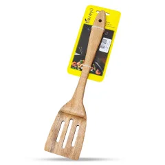 کفگیر شیاردار چوب گردو
