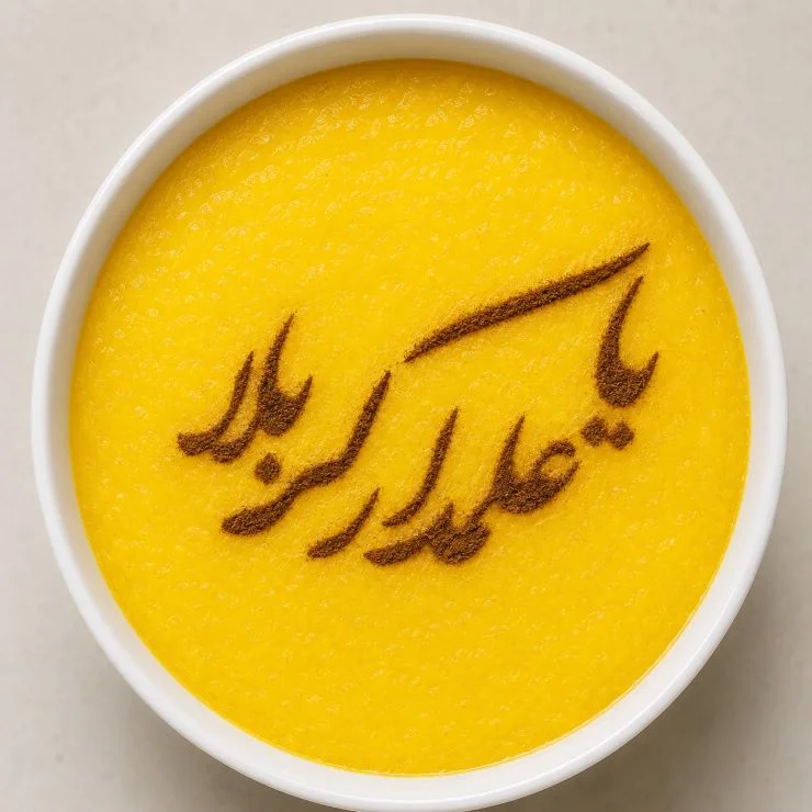 استنسیل کیک (شابلون) محرم یا علمدار کربلا