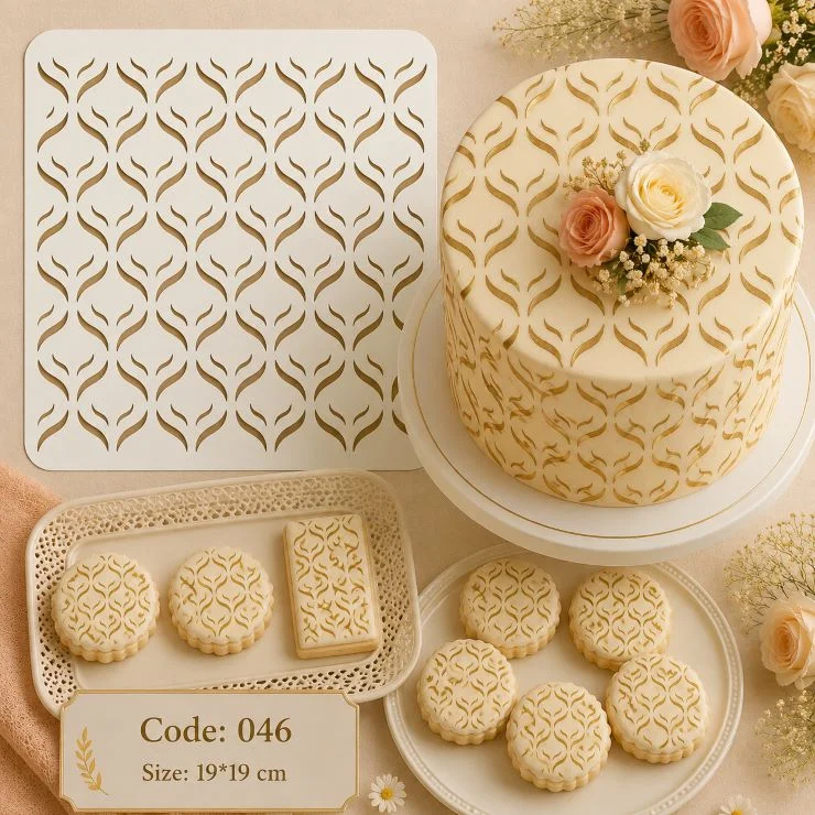شابلون کیک (استنسیل) کد 46