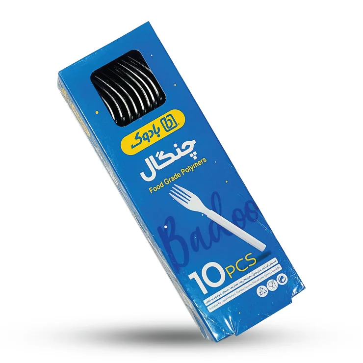 چنگال 10 عددی مشکی بادوک