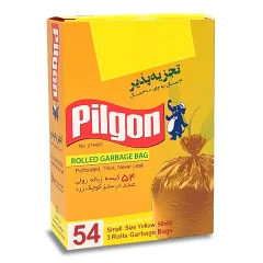کیسه زباله 3 رول 60*50 (سایز کوچک) زرد پیلگون