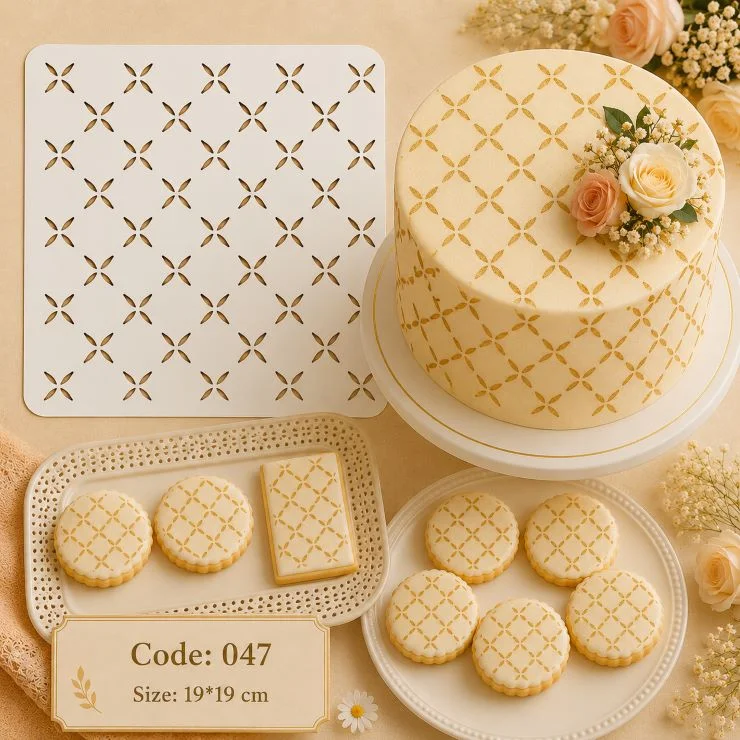 شابلون کیک (استنسیل) کد 47