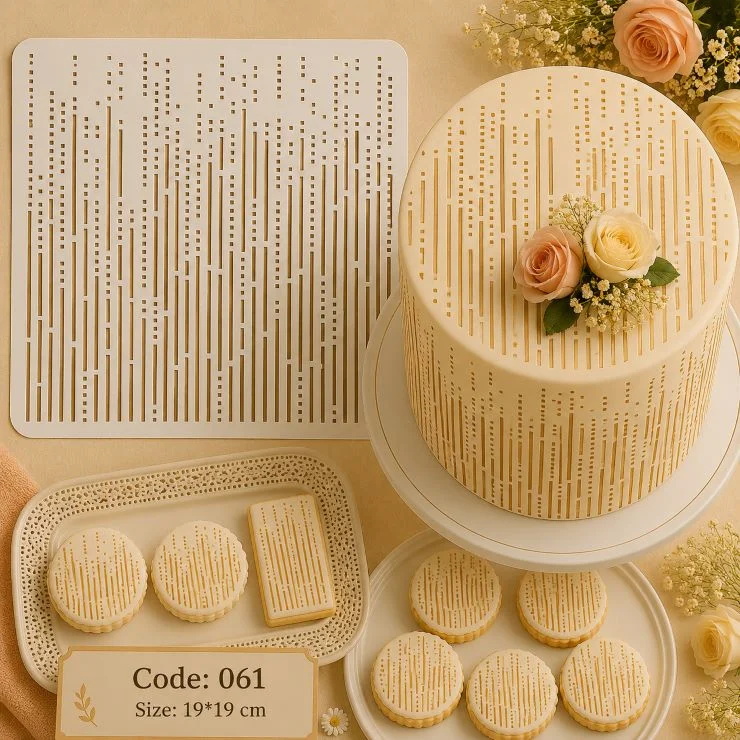استنسیل کیک (شابلون) کد 61