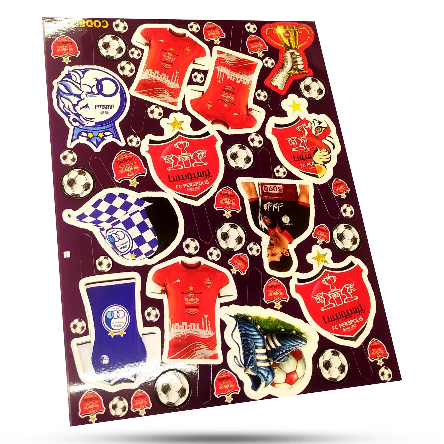 استیکر غیر خوراکی استقلال پرسپولیس سوییت کد 228