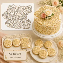 شابلون کیک (استنسیل) کد 30