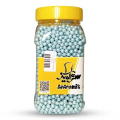 دراژه شکری تزئینی مروارید سحرآمیز آبی صدفی 600 گرمی