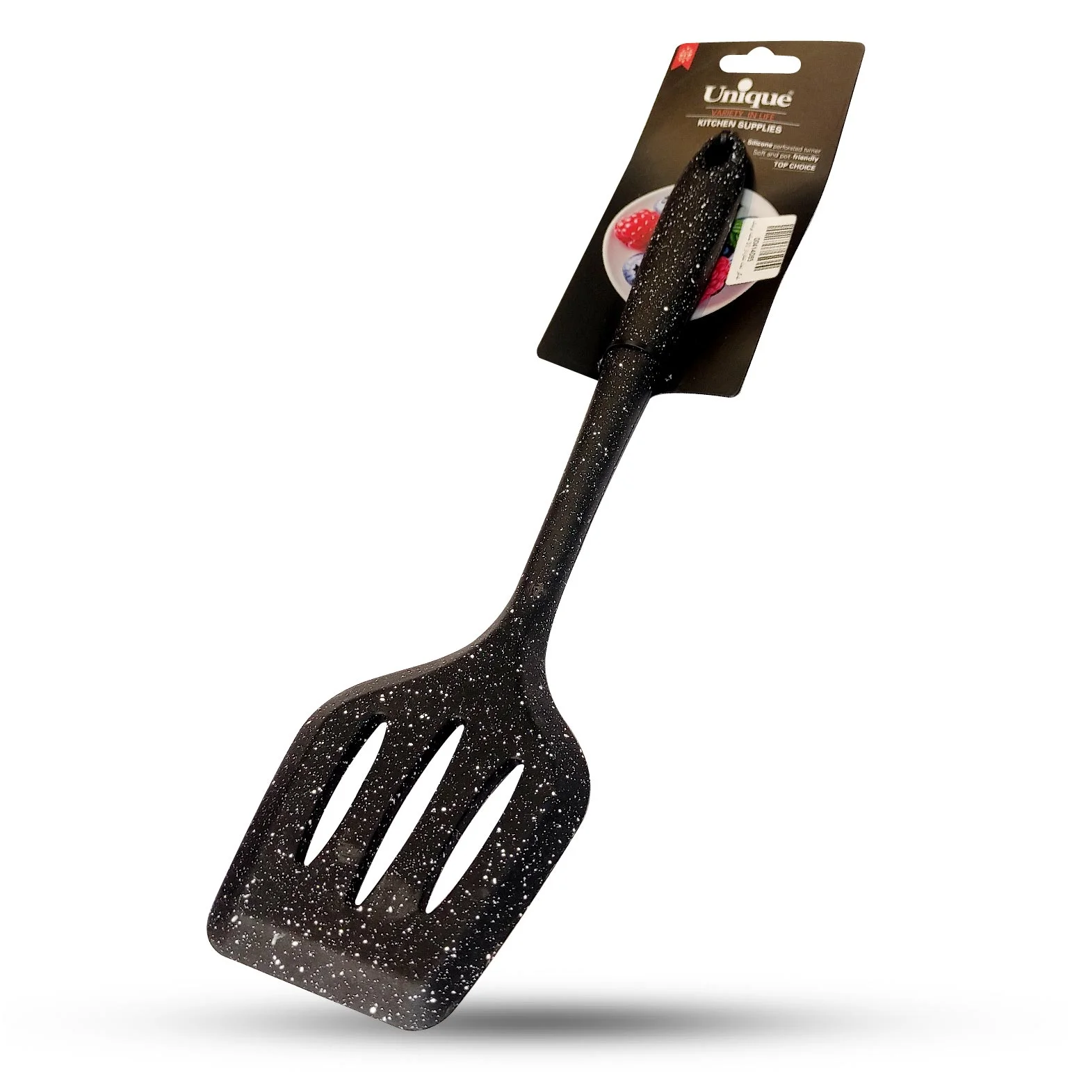 کفگیر تخت شیار دار 30 سانت یونیک