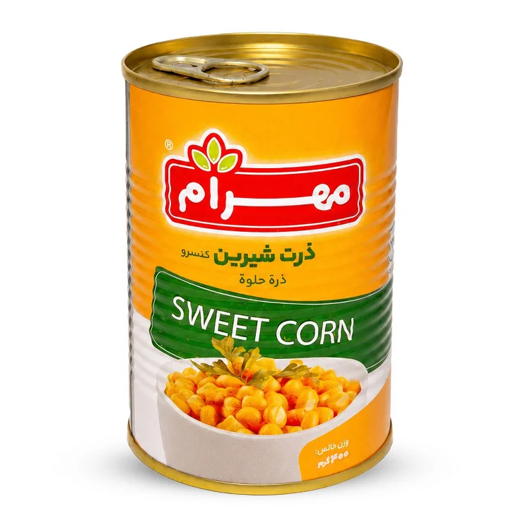 کنسرو ذرت شیرین 400 گرمی مهرام