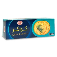 بیسکویت کراکر رزماری و دانه چیا 170 گرمی جمانه