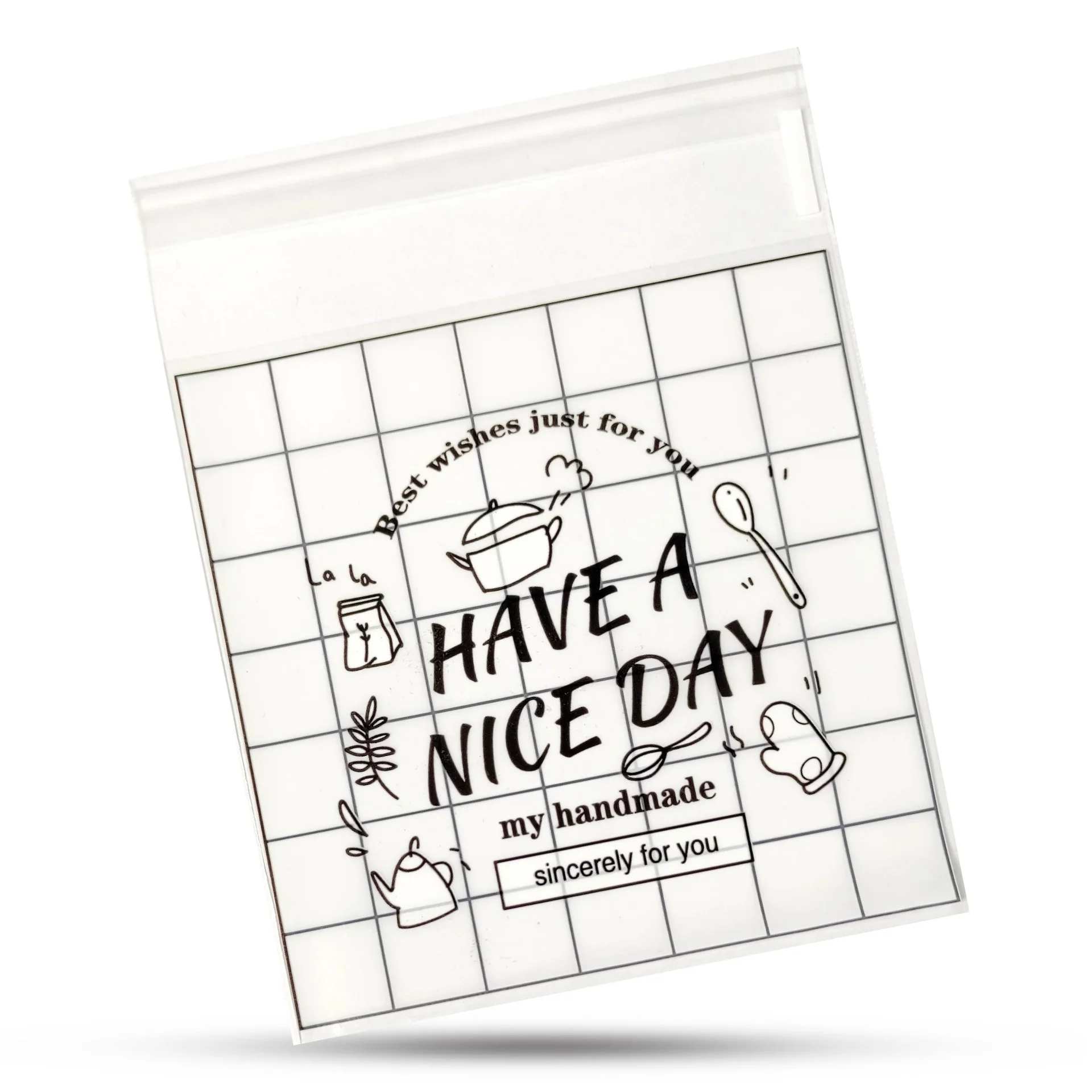 سلفون کوکی  (کاور کوکی) 100 عددی Have a nice day