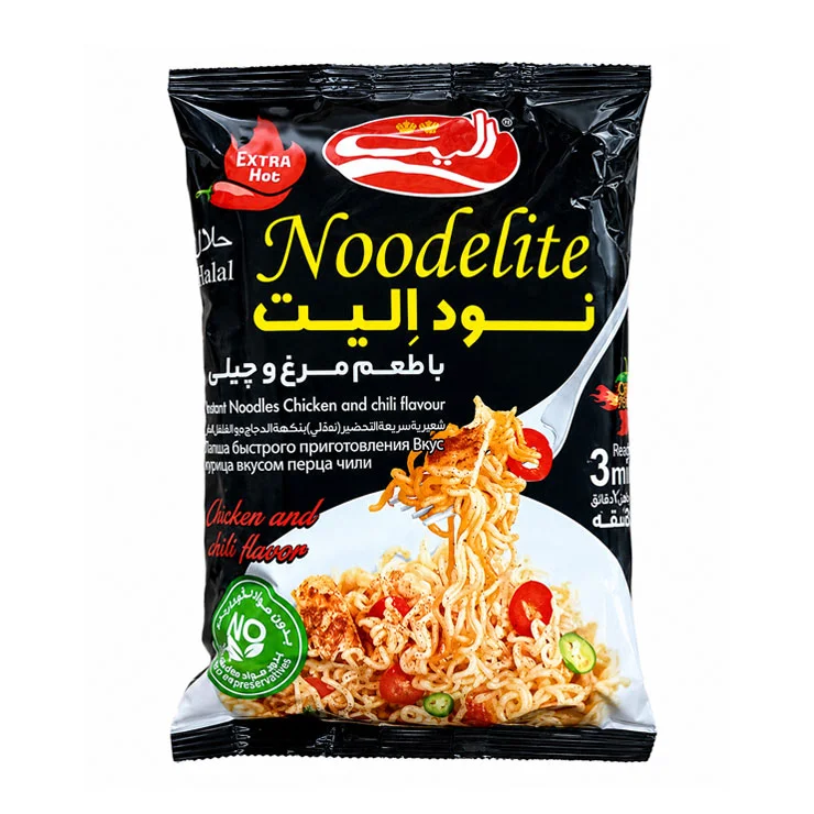 نودل با طعم مرغ و چیلی نود الیت پک 5 عددی