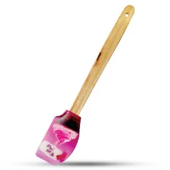 لیسک طرح دار دسته چوبی