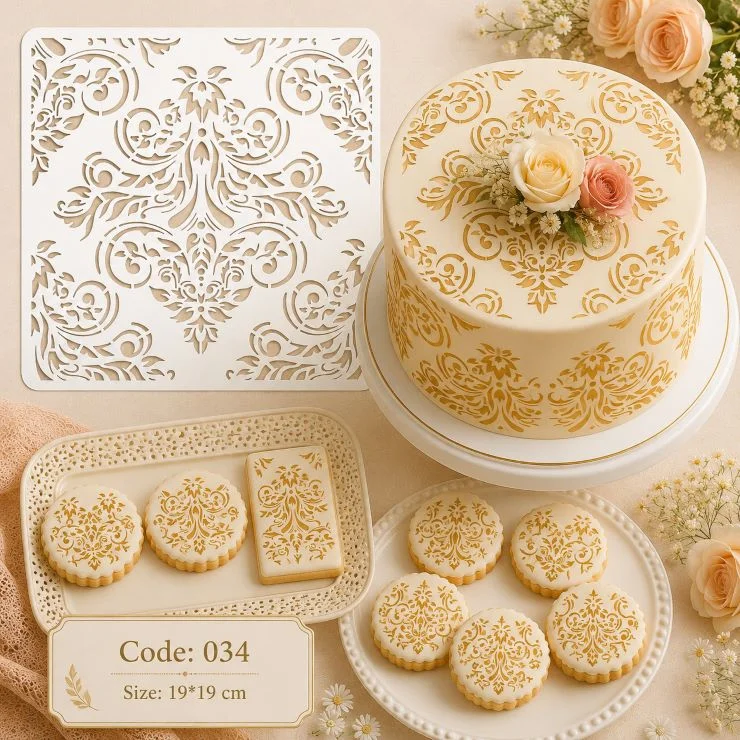 شابلون کیک (استنسیل) کد 34
