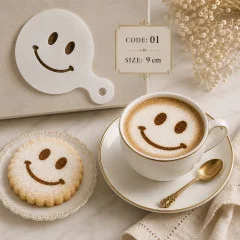 شابلون کیک (استنسیل) لبخند کد 1