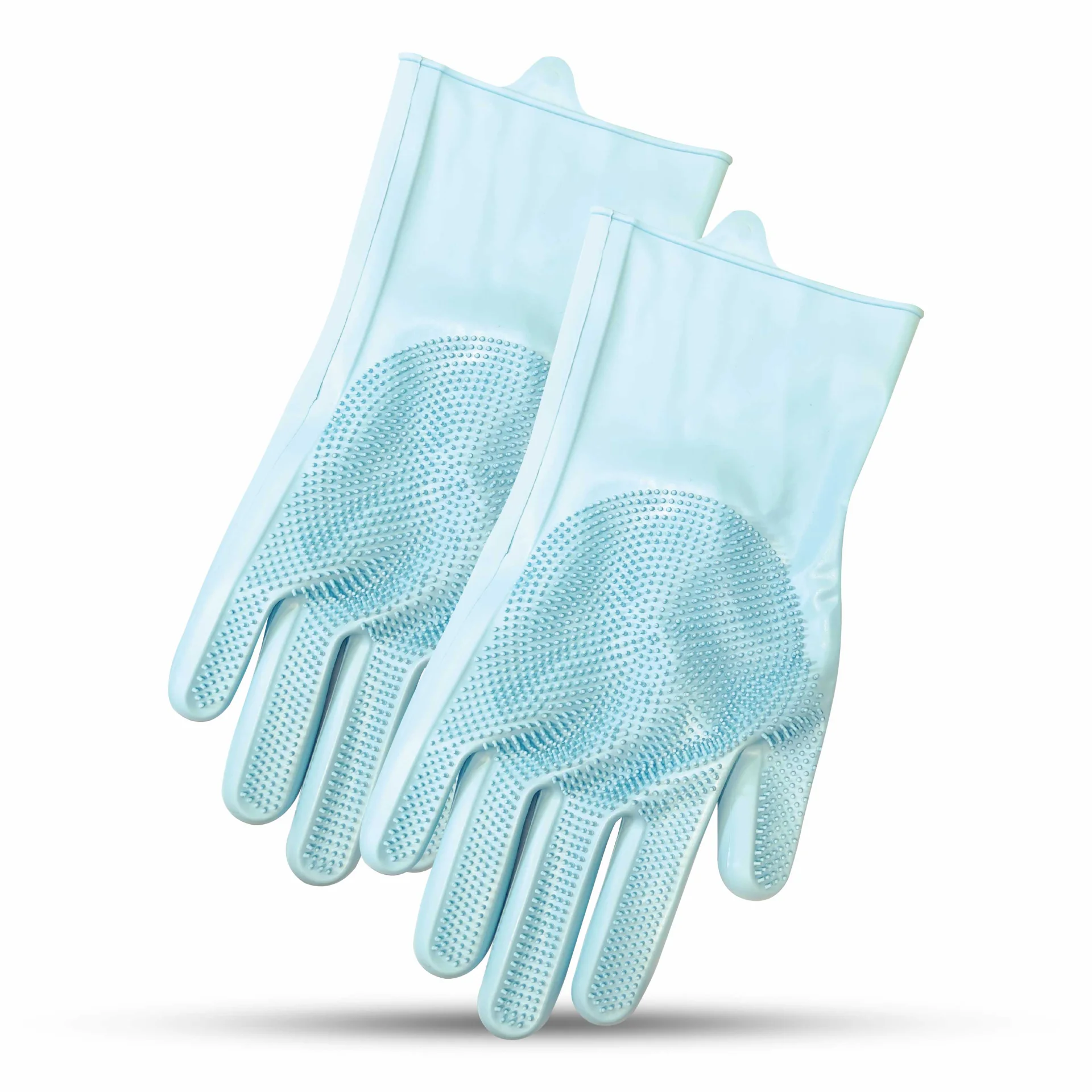 دستکش ظرف شویی تمام سیلیکونی جفتی