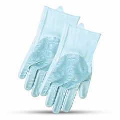 دستکش ظرف شویی تمام سیلیکونی جفتی