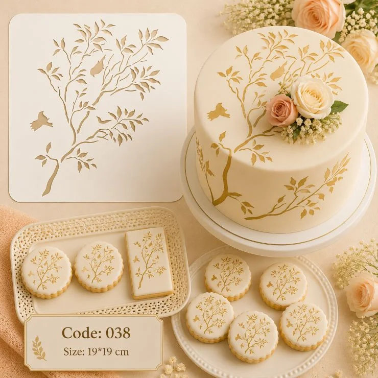 شابلون کیک (استنسیل) کد 38
