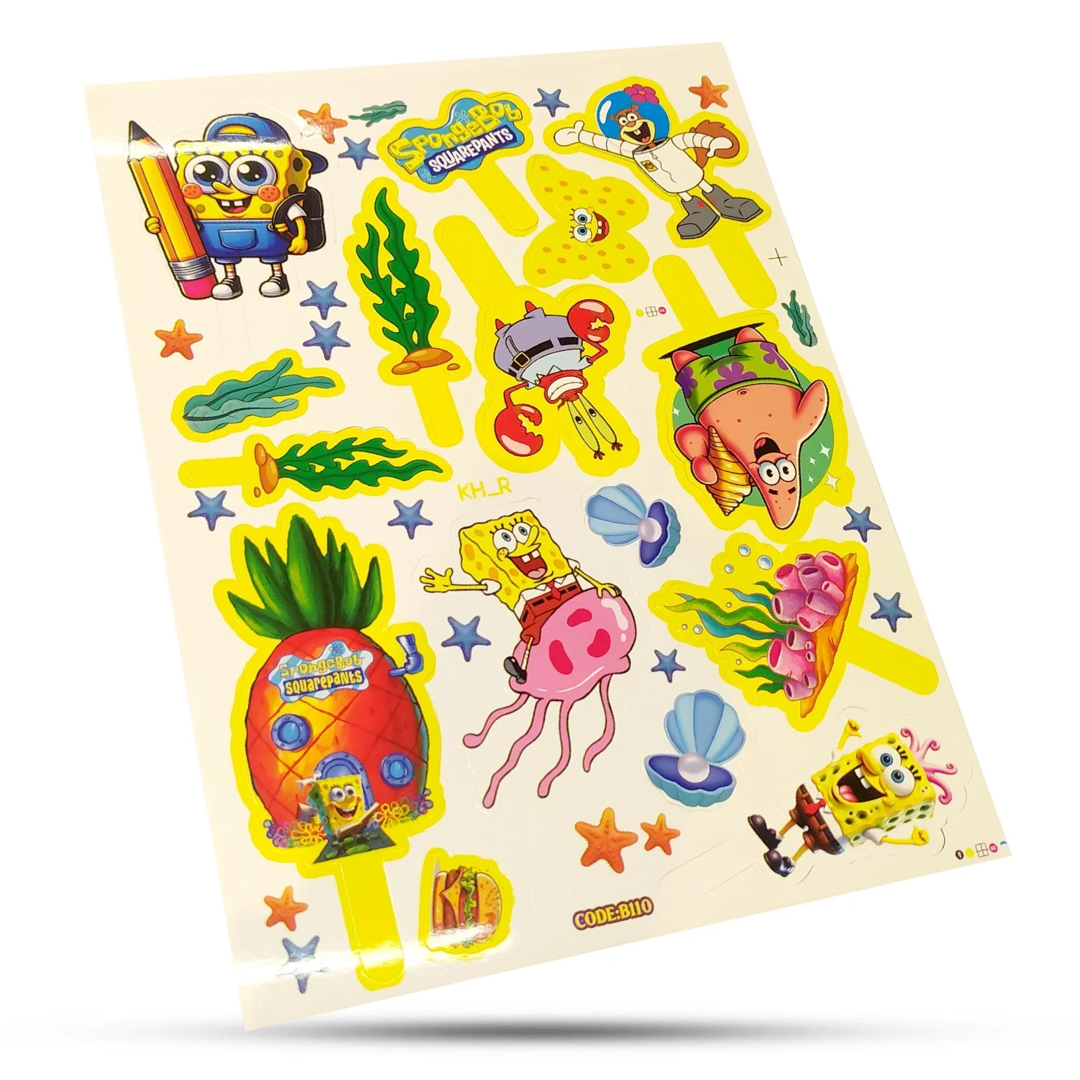 استیکر غیر خوراکی باب اسفنجی سوییت کد 110