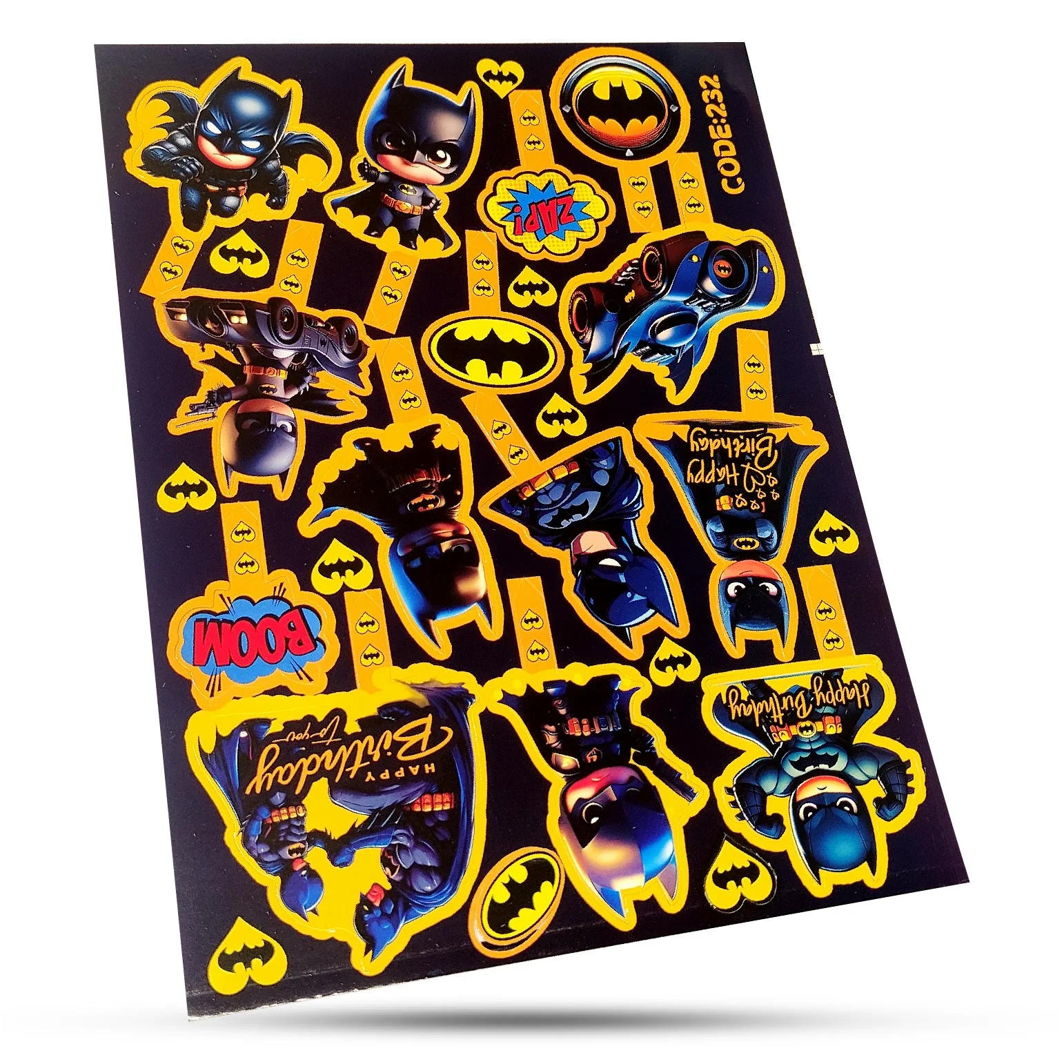 استیکر غیر خوراکی بتمن سوییت کد 232