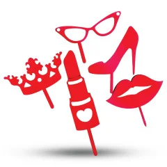 تاپر کاپ کیکی چوبی تم زنانه کد 6