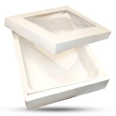 جعبه (باکس) باقلوا مقوایی سفید