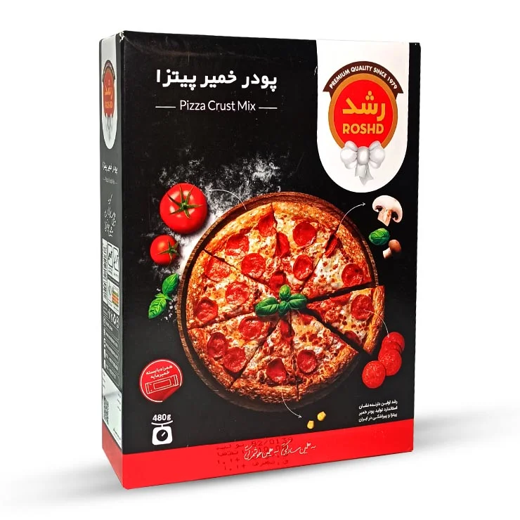 آرد خمیر پیتزا 480 گرمی رشد