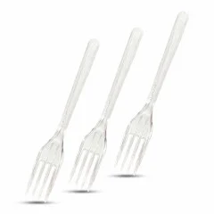 چنگال کروکو شفاف 50 عددی