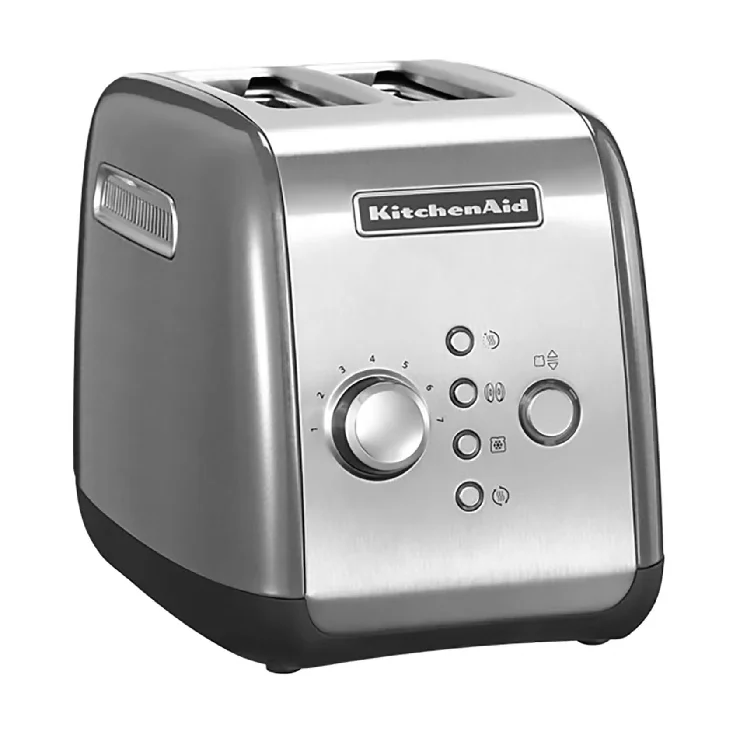 توستر کیچن اید رنگ نقره ای مدل 5KMT221BCU (KitchenAid Contour Silver 2 Slot Toaster)