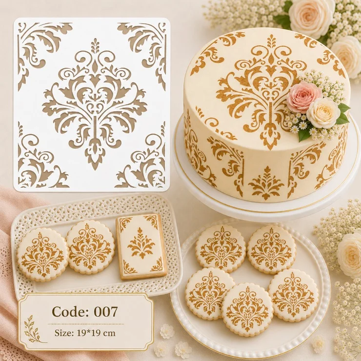 شابلون کیک (استنسیل) کد 7