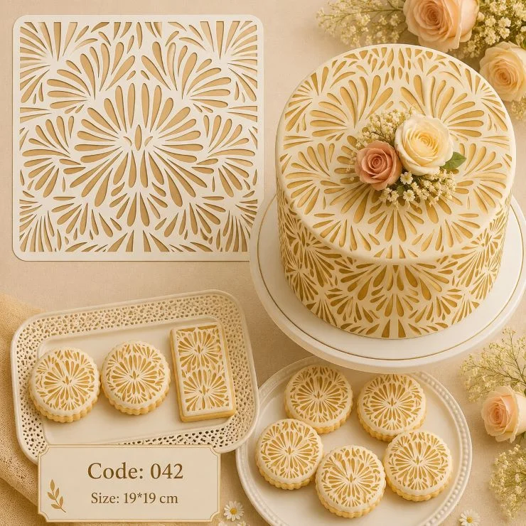 شابلون کیک (استنسیل) کد 42