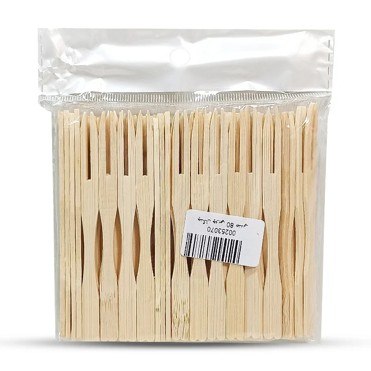 چنگال چوبی 80 عددی