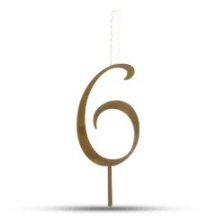 تاپر اعداد شمع دار 6
