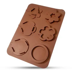 قالب آبنباتی شیکر برف و گل سیلیکونی