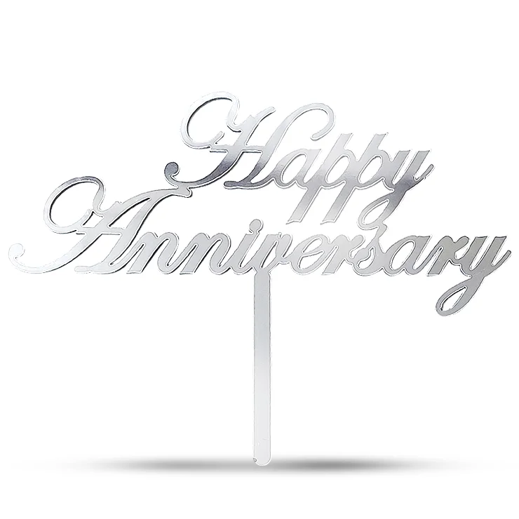 تاپر نقره ای کد 055 سالگرد ازدواج مبارک (Happy anniversary)