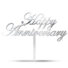 تاپر نقره ای کد 055 سالگرد ازدواج مبارک (Happy anniversary)