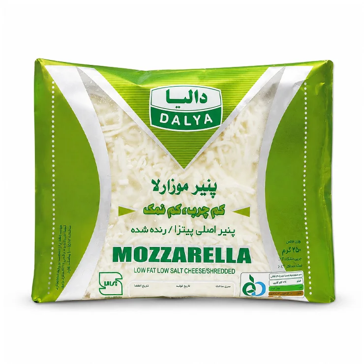 پنیر پیتزا موزارلا کم چرب و کم نمک 250 گرمی دالیا