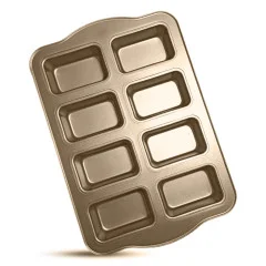 مافین مستطیل 8 عددی تفلون طلایی