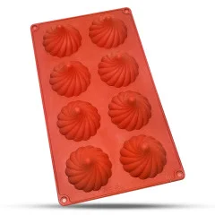 قالب سیلیکونی پیچ گل خامه کد 16