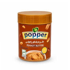 کره بادام زمینی ساده 350 گرمی popper