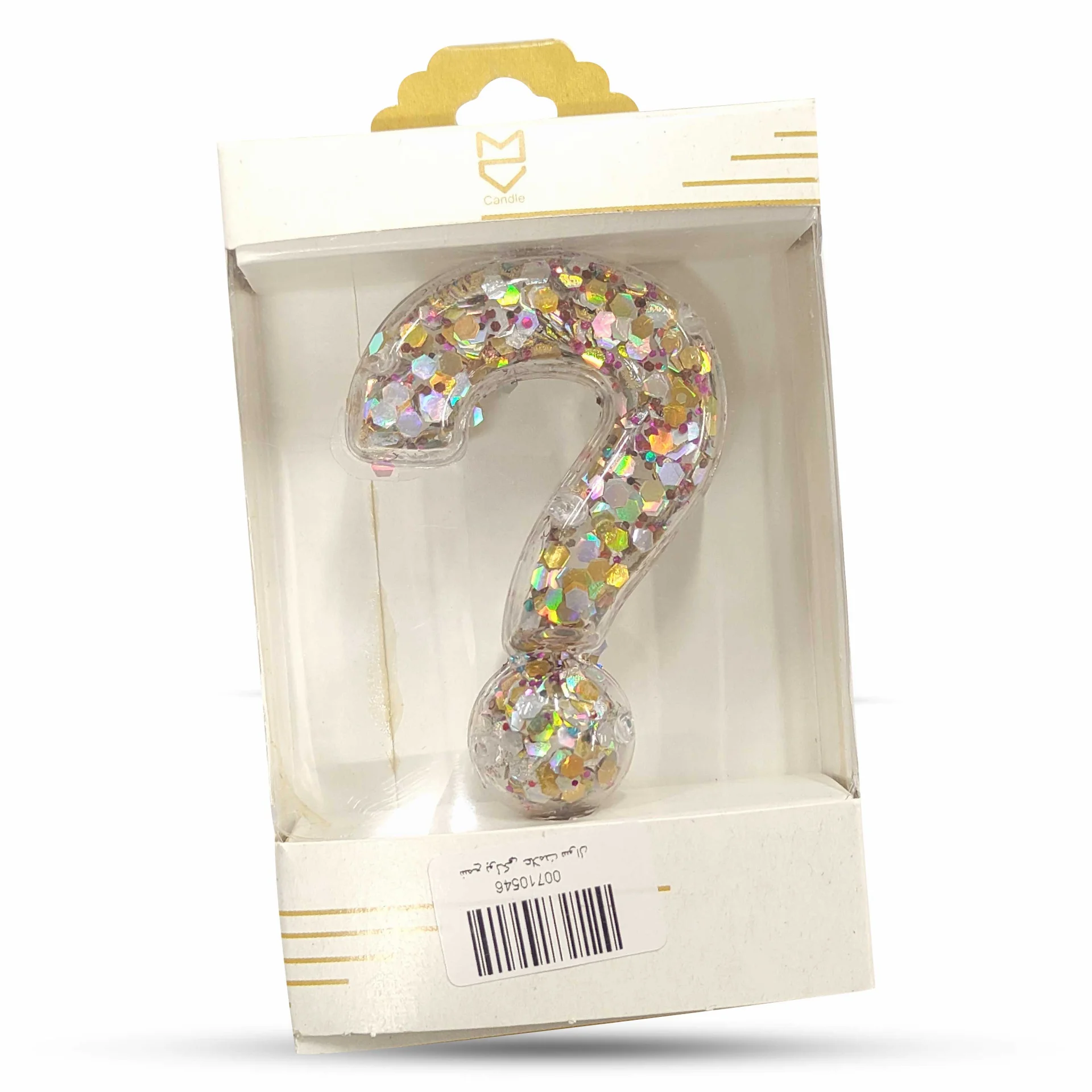 شمع پولکی علامت سوال