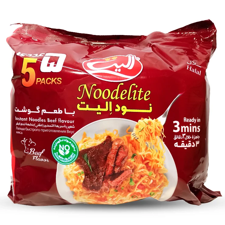 نودل با طعم گوشت نود الیت پک 5 عددی