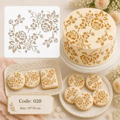 شابلون کیک (استنسیل) کد 20