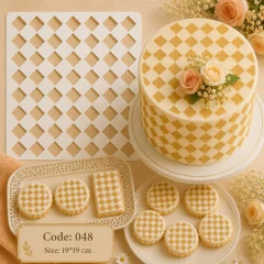 شابلون کیک (استنسیل) کد 48
