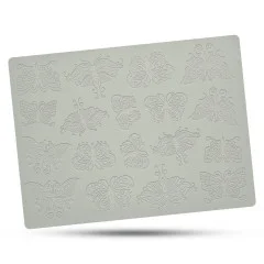 قالب سیلیکونی گارنیش (گیپور) طرح پروانه کد 65