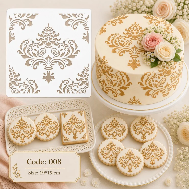 شابلون کیک (استنسیل) کد 8