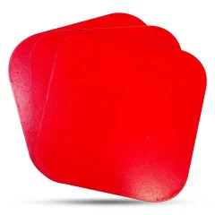 زیر کیکی (فیبر) قرمز مربع 12 سانت 10 عددی