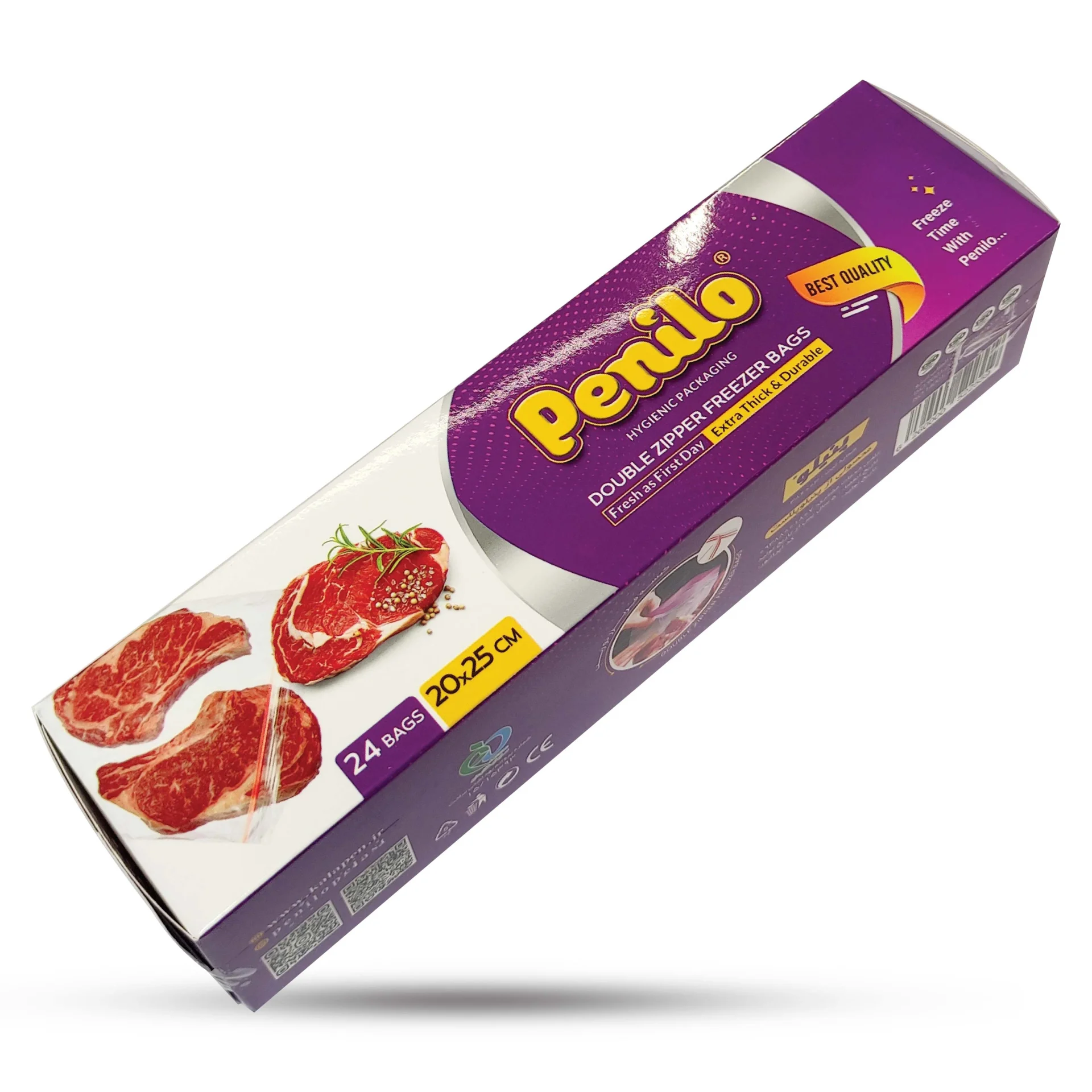 کیسه زیپ کیب 20*25 سانت پنیلو