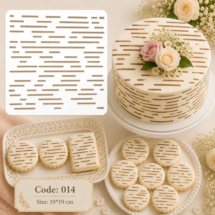 شابلون کیک (استنسیل) کد 14