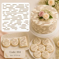 شابلون کیک (استنسیل) کد 14
