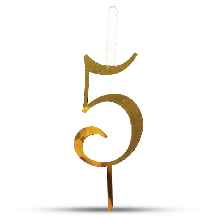تاپر اعداد شمع دار 5